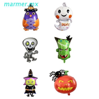 mar1 globos de halloween - juego de 6 globos de papel de aluminio gigante para fiesta de halloween