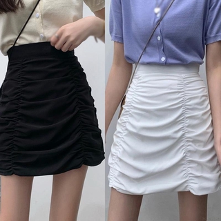 Hong Kong Falda Corta Plisada De color Sólido Para Mujer