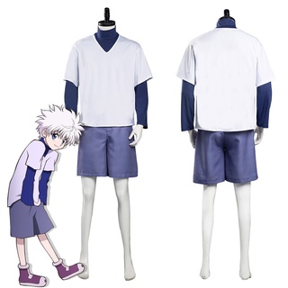 hunter×hunter killua zoldyck anime cosplay disfraz uniforme traje conjunto completo traje