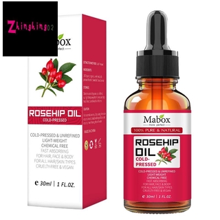 MABOX aceite de rosa mosqueta hidratante iluminar el Color de la piel Anti-seco Anti-envejecimiento cuidado facial aceite esencial aromaterapia difusores aceite
