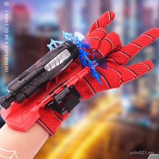 🔥Stock listo🔥Spider Man dardos juguetes de plástico Cosplay Spiderman guante lanzador conjunto con caja Original juguetes divertidos