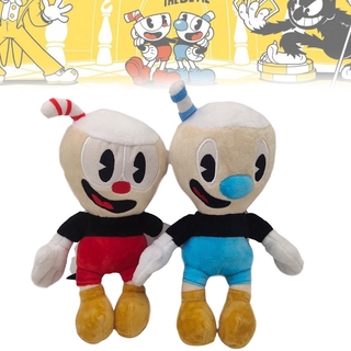 Mugman Plush Doll Cuphead Cartoon Figure Toy 25cm Game Themed Stuffed Doll Animated Decor Gift for Kids Fans