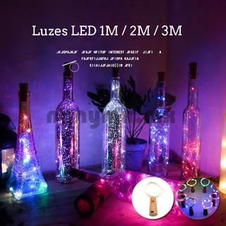 Iluminación led Luz LED para tapón de vino 1M / 2M / 3M Colores a prueba de agua