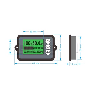 bay 80v 350a tk15 probador de batería de precisión para lifepo coulomb contador lcd coulómetro (8)