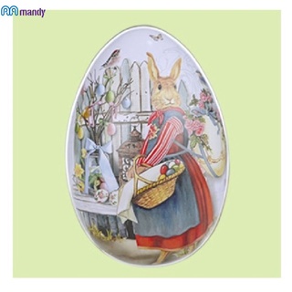 mandy2 Nuevas Decoraciones De Pascua Estaño Color Huevo Conejo Hierro Caramelo Cáscara De mandy2
