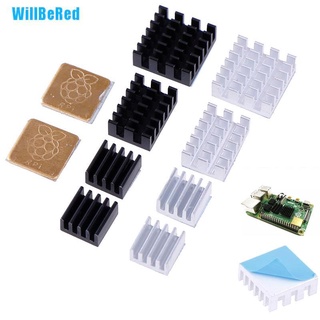 [Willbered] 5 piezas para Raspberry Pi 2/3/4 3B+ 4B aluminio disipador de calor radiador Kit [caliente]