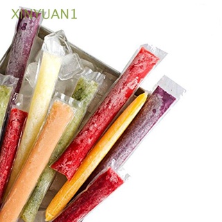 XINYUAN1 Outdoor 20pcs Practical Mold Bags Ice Cream Self-sealing Bag Disposable Transparent Ice Tray Summer Plastic Homemade Ice Lolly/Multicolor