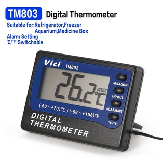 TM803 termómetro Digital refrigerador congelador acuario caja de medicina alarma