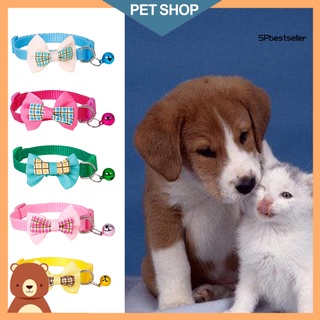 SPB Kitten Collar with Bell Adjustable Size Pet Accessories Cat Dog Collar Breakaway for Outing