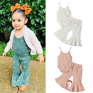 Xzq7-Bebé niñas impresión Floral conjunto de ropa sin mangas mameluco +pantalones inflables campana-fondos de verano conjunto de trajes (1)