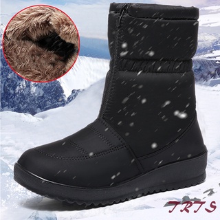Winter Snow Boots for Women Warm Booties Outdoor Waterproof Boots Non-Slip Shoes (1)