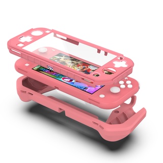 2021 Nuevo Para Nintend Switch Lite Cuerpo Completo Ergonómico Antideslizante Carcasa Cubierta Guardias Para Nintendo Mini Consola Rosa KE (9)