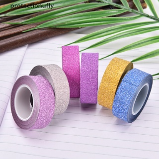 Pfmx 10m glitter washi sticky paper masking adhesive tape label diy craft decorative Glory