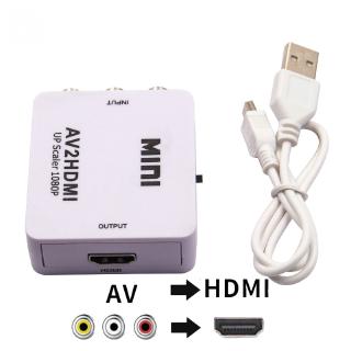 mini av2hdmi rca av hdmi cvbs a hdmi convertidor caja av a hdmi adaptador de vídeo para hdtv tv pc dvd xbox proyector