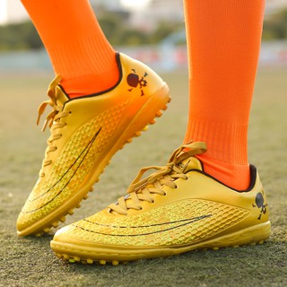 TF zapatos de FUTSAL zapatos/ KASUT FUTSAL/fútbol (oro/naranja) fútbol/zapatos deportivos