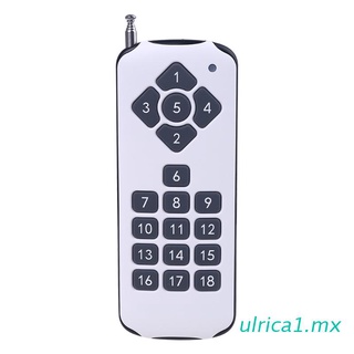 ulrica1 18ch canal rf pedir control remoto 433mhz 18 teclas transmisor inalámbrico de alta potencia para interruptor de alarma