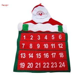 Santa Claus navidad adviento calendario cuenta atrás decoración de navidad tela no tejida