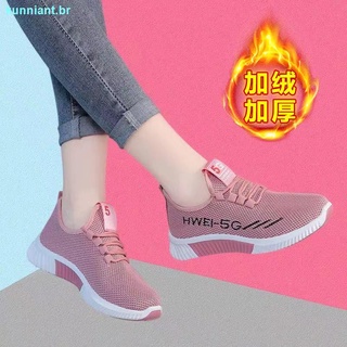 Nuevos zapatos deportivos De otoño E invierno cálidos para mujer, mamás, viejos zapatos De senderismo, vieja tela Beijing
