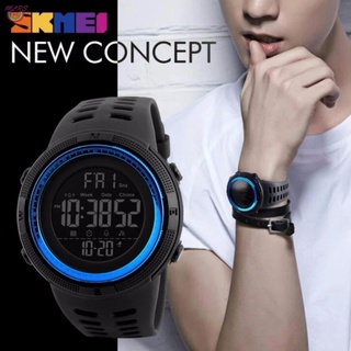 Ms [100% genuino] SKMEI nuevo reloj deportivo cronógrafo reloj despertador digital 50M impermeable dual time countdown cronómetro 1251 &SZ
