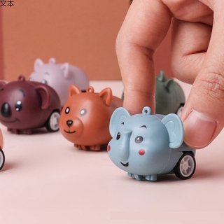 Coche de juguete para niños lindo de dibujos animados Animal tire hacia atrás coche 1pcs al azar
