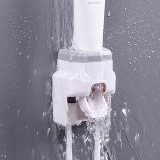 Salzburgo soporte de pared automático para cepillo de dientes exprimidor de pasta de dientes accesorios de baño (7)