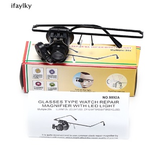 [Ifaylky] 20x LED Magnifier single Eye Glasses Loupe Lens Watch Repair Magnifying Glass NYGP
