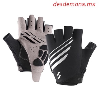 desdemona Bike Cycling Anti-sweat Half Finger Gloves Anti Slip Breathable Bicycle Mittens