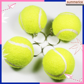 SUM+creativo colgante de pelota de tenis Artificial 3D/llavero deportivo/llavero encantador (1)