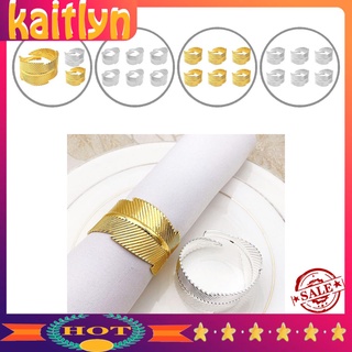 <Kaitlyn> Anillo decorativo para servilletas con forma de hoja estética para servilletas