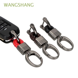 WANGSHANG Gift Car Keyring Fashion Key Chain Car Key Holder Creative Auto Accessories Hand Woven Buckle High Quality Car Key Clip ​/Multicolor