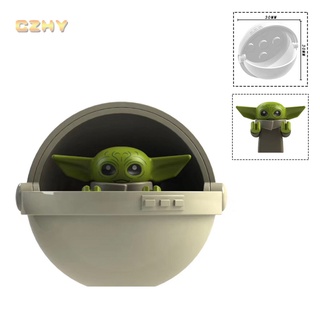 Bebé Yoda Minifiguras Mandalorian Bloques De Construcción Juguetes (6)