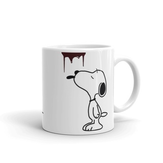 Taza Ceramica Snoopy Bebiendo Cafe Derramado. Peanuts. 11 Oz