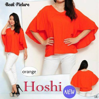 Estilo coreano última moda coreana blusa para las mujeres blusa naranja Hoshi 2IMZ