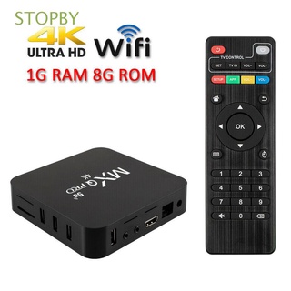 stopby mxqpro media streamer 4k set-top tv box 2.4g/5g wifi rk3229 ultra hd 1gb+8gb mxq pro quad core set top box