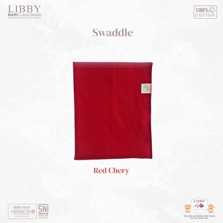 Libby algodón envolver serie de colores (85x105 cm) rojo cereza LE-BD_REDCHE