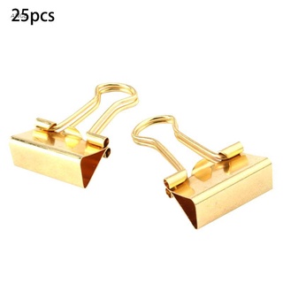 ange gold binder clips - pequeño - 3/4 pulgadas (19 mm) 25/pack