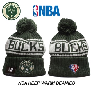 Nba Milwaukee Bucks Beanies Gorro Unisex gorras de invierno sombreros mantener caliente de punto sombrero bordado Top deporte gorra