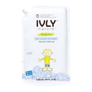 Ivly Nature - detergente para ropa de bebé 1200ml - harina de avena y té blanco