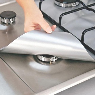 <biuboom> 4 alfombrillas de cocina de Gas resistentes a altas temperaturas, almohadillas de protección para cocina (9)