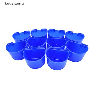 [kouyi3] 10pcs taza colgante de agua de alimentación de la jaula tazas de aves de corral conejo pollo mx3