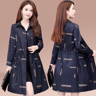 Abrigo largo talla grande gabardina estilo coreano de longitud media 2020 Otoño e Invierno nueva moda abrigo estilo occi
