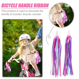 mejor 2pcs niños bicicleta bicicleta scooter manillar serpentinas coloridas borlas cintas