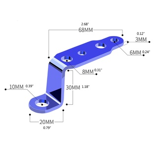 asai - soporte decorativo para faros delanteros, aleación de aluminio (2)