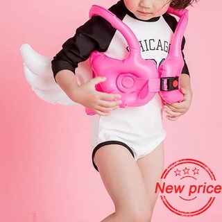 2021 New Children's Angel Wings Cute Inflatable Swimsuit Buoyancy Swim Ring Vest Baby Jacket J1W5
