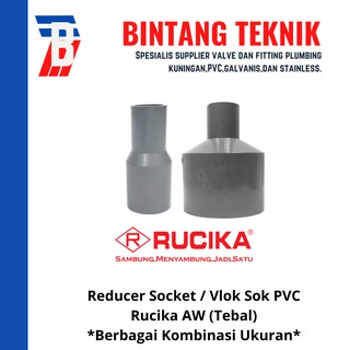 Zócalo reductor/Vlok Socket 4"X 3"PVC Rucika AW