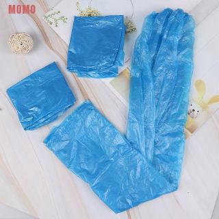 MOMO 5 pares desechables impermeables gruesos plásticos para zapatos de lluvia antideslizantes (6)
