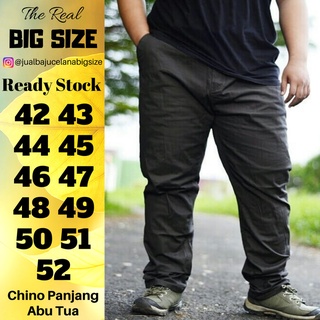 Hombre chino pantalones de gran tamaño 50 48 46 44 42 40 chino largo jumbo hombres pantalones largos F1V5