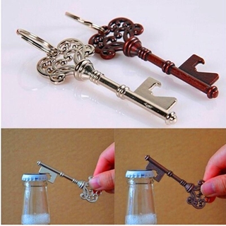 2 piezas de metal en forma de llave de botella abridor de botellas herramienta de cocina barware llavero llavero