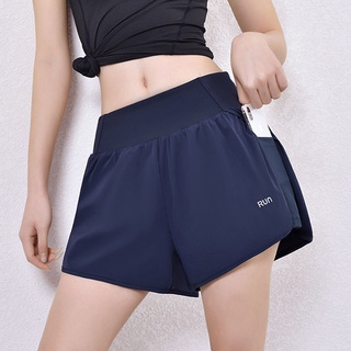 pantalones cortos deportivos de las mujeres anti-ligero fitness pantalones sueltos de cintura alta yoga pantalones delgados running pantalones casuales pantalones de verano