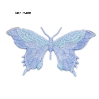 【lucaiit】 Embroidery Butterfly Sew Iron On Patch Badge Embroidered Fabric Applique DIY [MX]